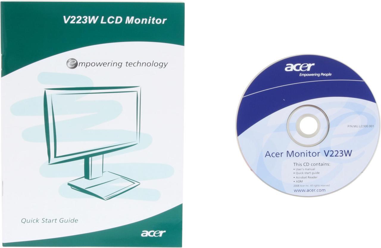 Alt view image 10 of 11 - Acer 22" TFT LCD WSXGA+ LCD Monitor 5 ms D-Sub, DVI V223wbmd