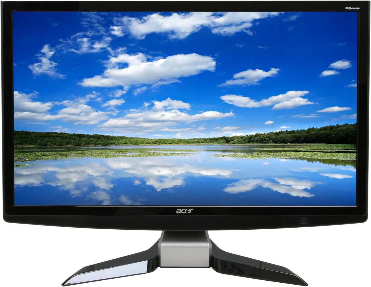 Alt view image 2 of 12 - Acer P244Wbii Glossy Black 24" 2ms (GTG) HDMI 16:9 Full 1080P Widescreen LCD Monitor 300 cd/m2 20000:1 ACM