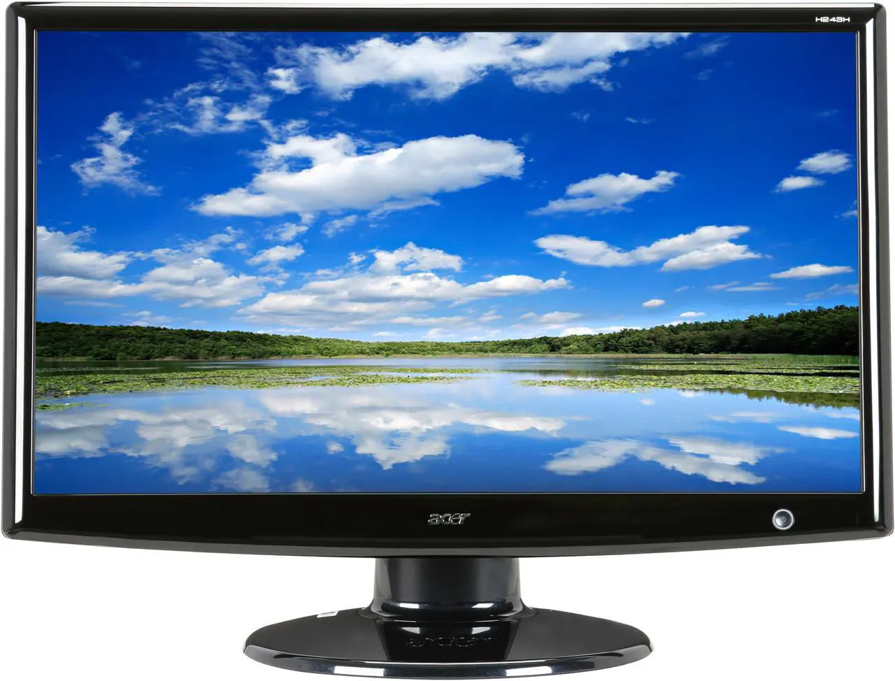 Alt view image 2 of 8 - Acer H243Hbmid 24" HDMI Widescreen LCD Monitor 300 cd/m2 40000:1 Max (ACM) Built-in Speakers