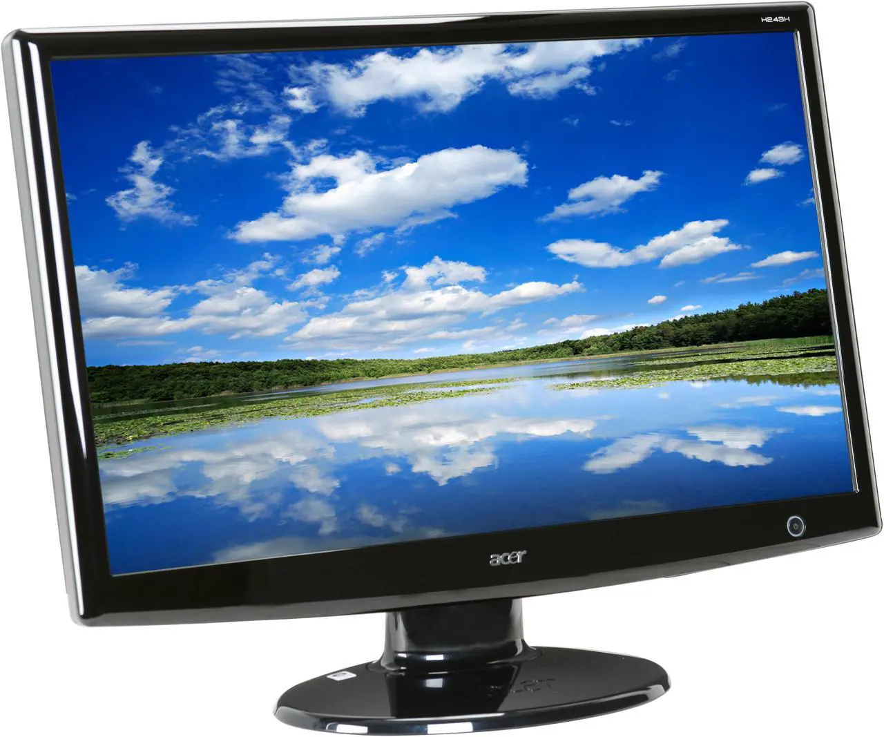 Alt view image 3 of 8 - Acer H243Hbmid 24" HDMI Widescreen LCD Monitor 300 cd/m2 40000:1 Max (ACM) Built-in Speakers
