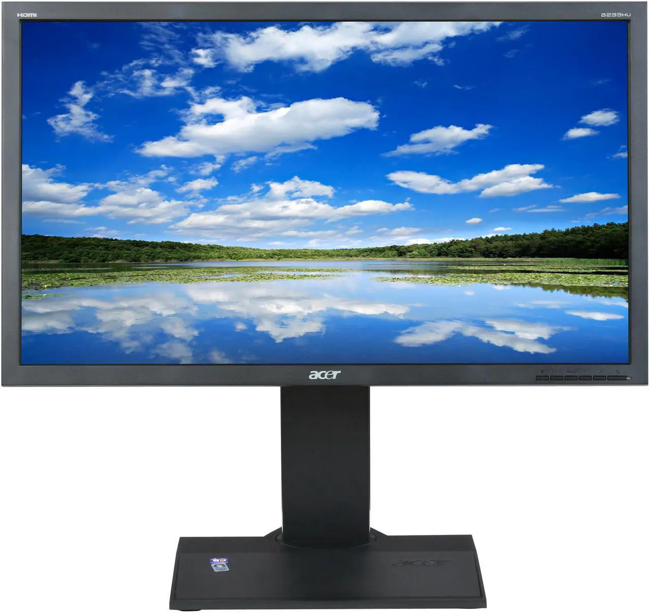Alt view image 2 of 10 - Acer 23" TFT LCD LCD Monitor with Height/Swivel Adjustment &USB 5 ms D-Sub, DVI, HDMI B233HUbmidhz