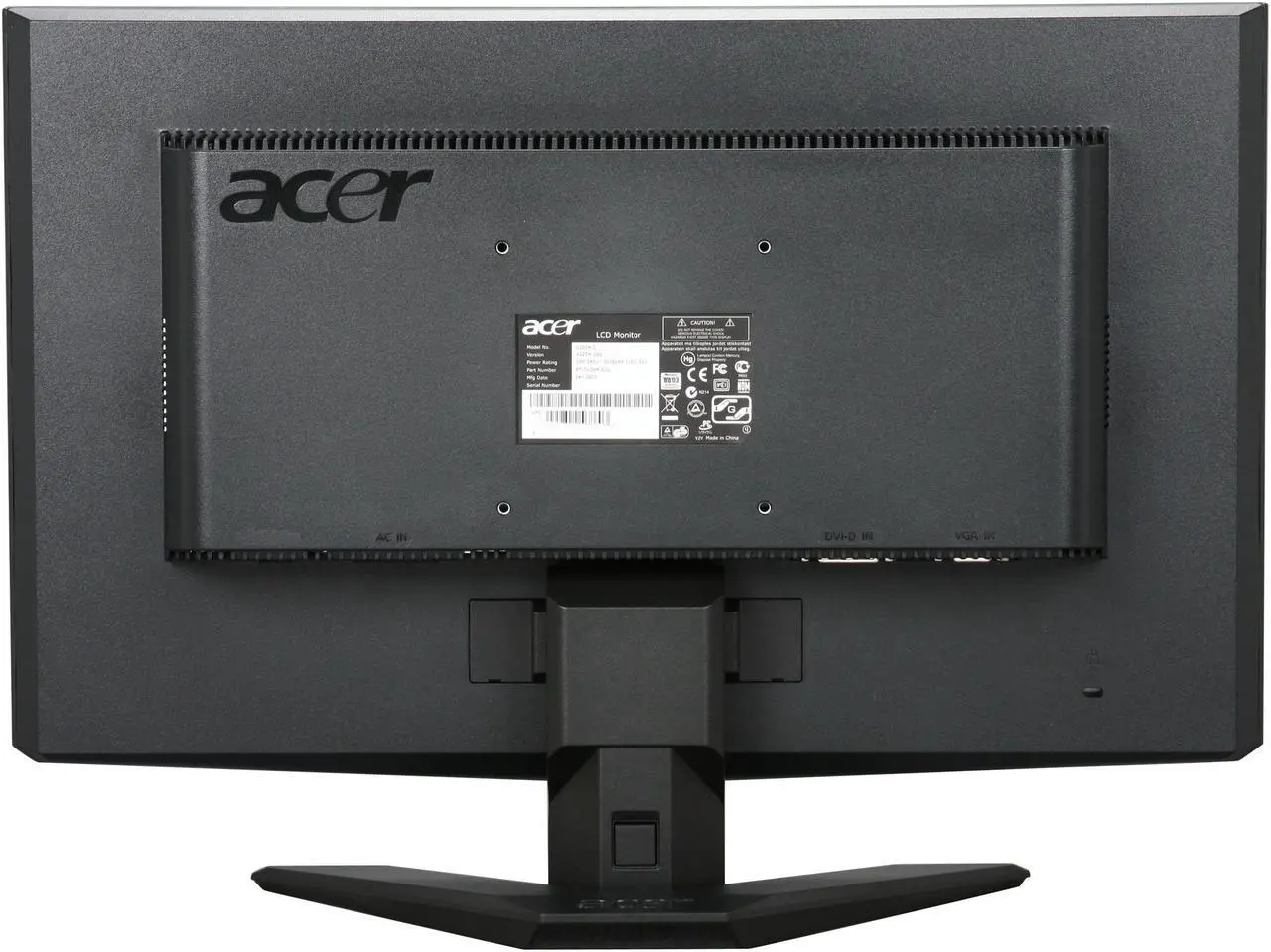 Alt view image 5 of 8 - Acer 20" TN LCD Monitor 5 ms D-Sub, DVI X203HCbd
