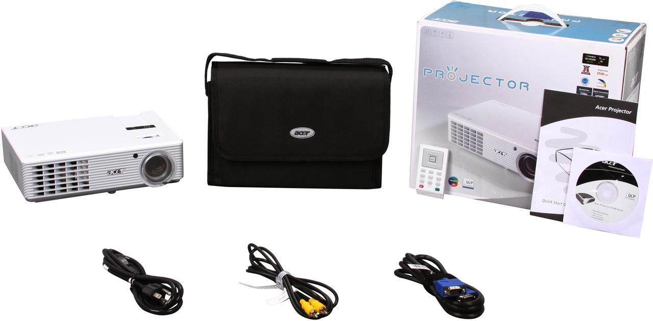 Alt view image 7 of 7 - ACER H5360 720P 1280x720 2500 ANSI Lumens NVIDIA 3D Vision Ready Home Theater DLP Projector