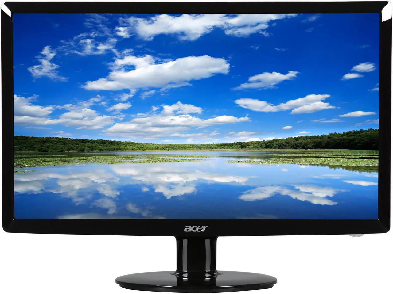 Alt view image 2 of 7 - Acer S201HLbd Black 20" 5ms  LED-Backlight LCD monitor 250 cd/m2 ACM 12,000,000:1 (1000:1)