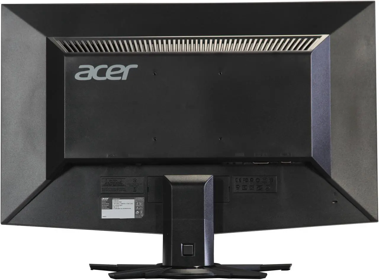 Alt view image 5 of 8 - Acer G245HQABD 23.6" LCD Monitor Black 5ms Full HD Widescreen 300 cd/m2 ACM 80,000:1 (1,000:1)
