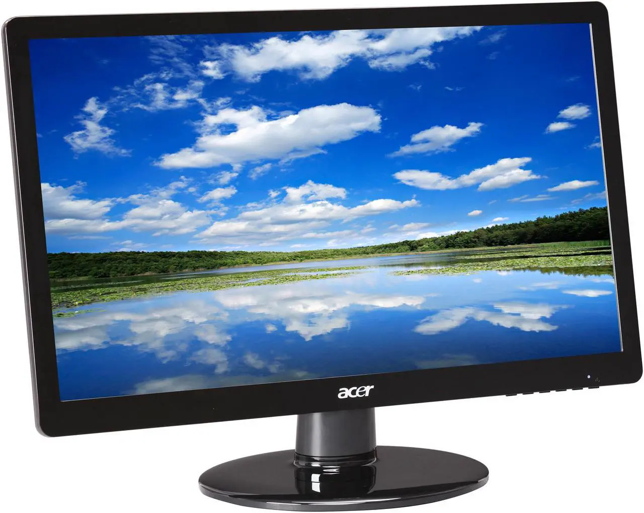 Alt view image 3 of 7 - Acer S200HLAbd Black 20" 5ms  LED Backlight Widescreen LCD Monitor 250 cd/m2 ACM 100,000,000:1 (1000:1)