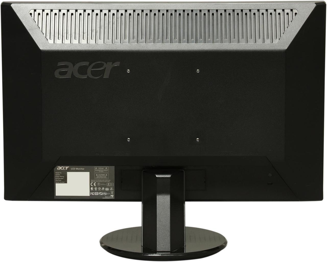 Alt view image 5 of 8 - Acer 20" 60 Hz LCD Monitor 5 ms D-Sub, DVI P205H CBMD
