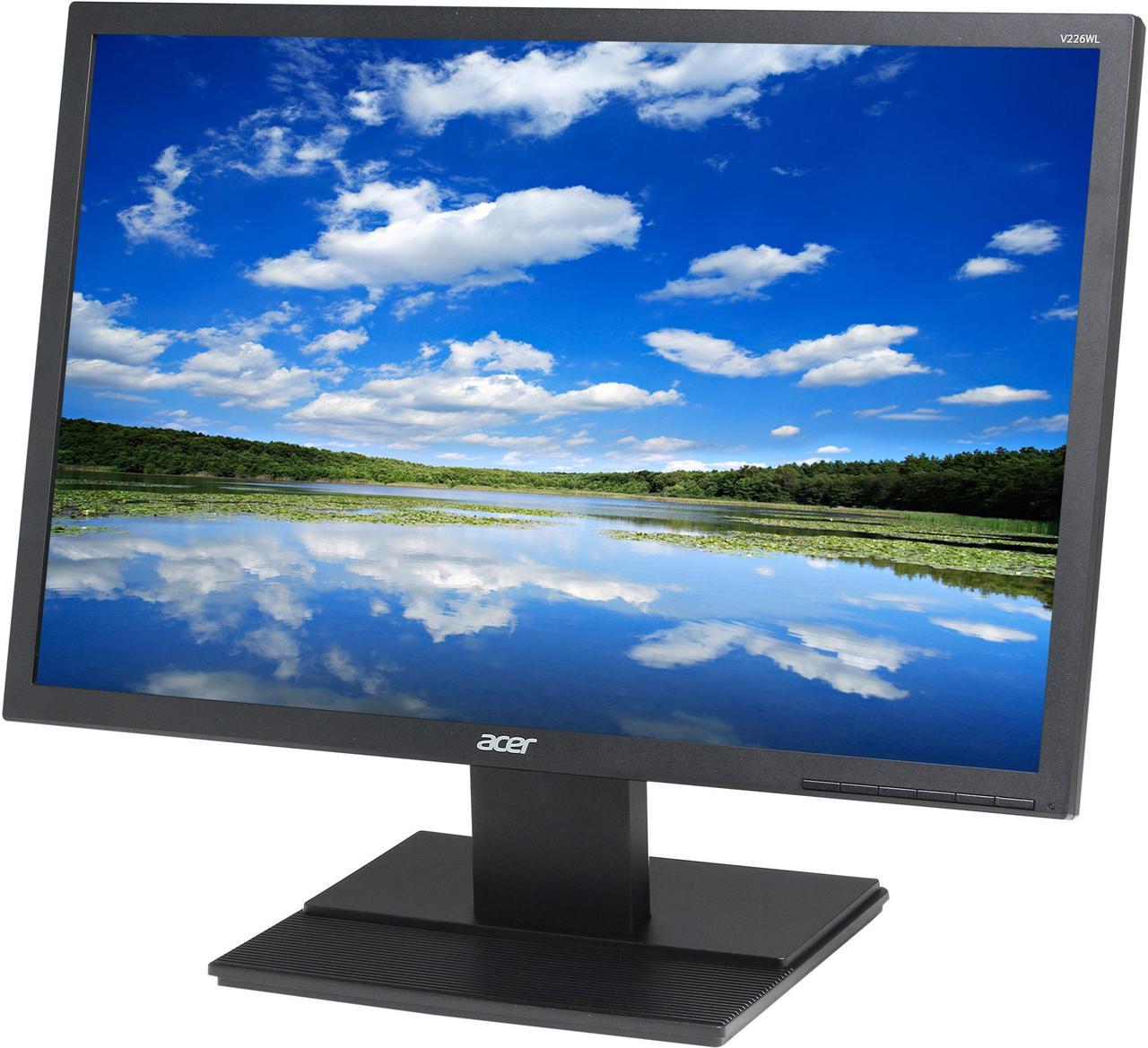 Acer 22" 60 Hz WSXGA+ LCD Monitor 5 ms 1680 x 1050 D-Sub, DVI Flat Panel V6 V226WL bmd