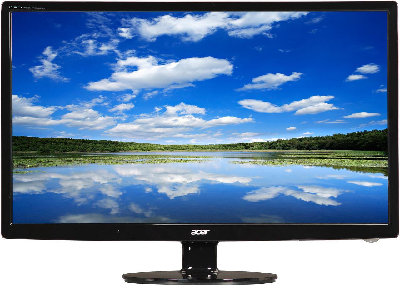 Alt view image 2 of 7 - Acer S241HL bmid UM.FS1AA.001 24" Full HD 1920 x 1080 5ms 60 Hz D-Sub, DVI, HDMI Built-in Speakers LCD Monitor