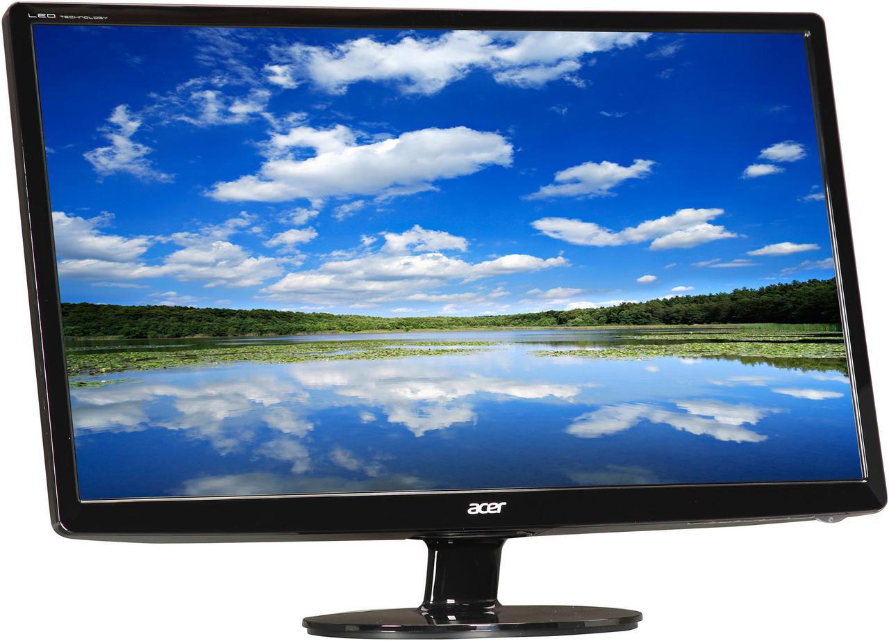Alt view image 3 of 7 - Acer S241HL bmid UM.FS1AA.001 24" Full HD 1920 x 1080 5ms 60 Hz D-Sub, DVI, HDMI Built-in Speakers LCD Monitor