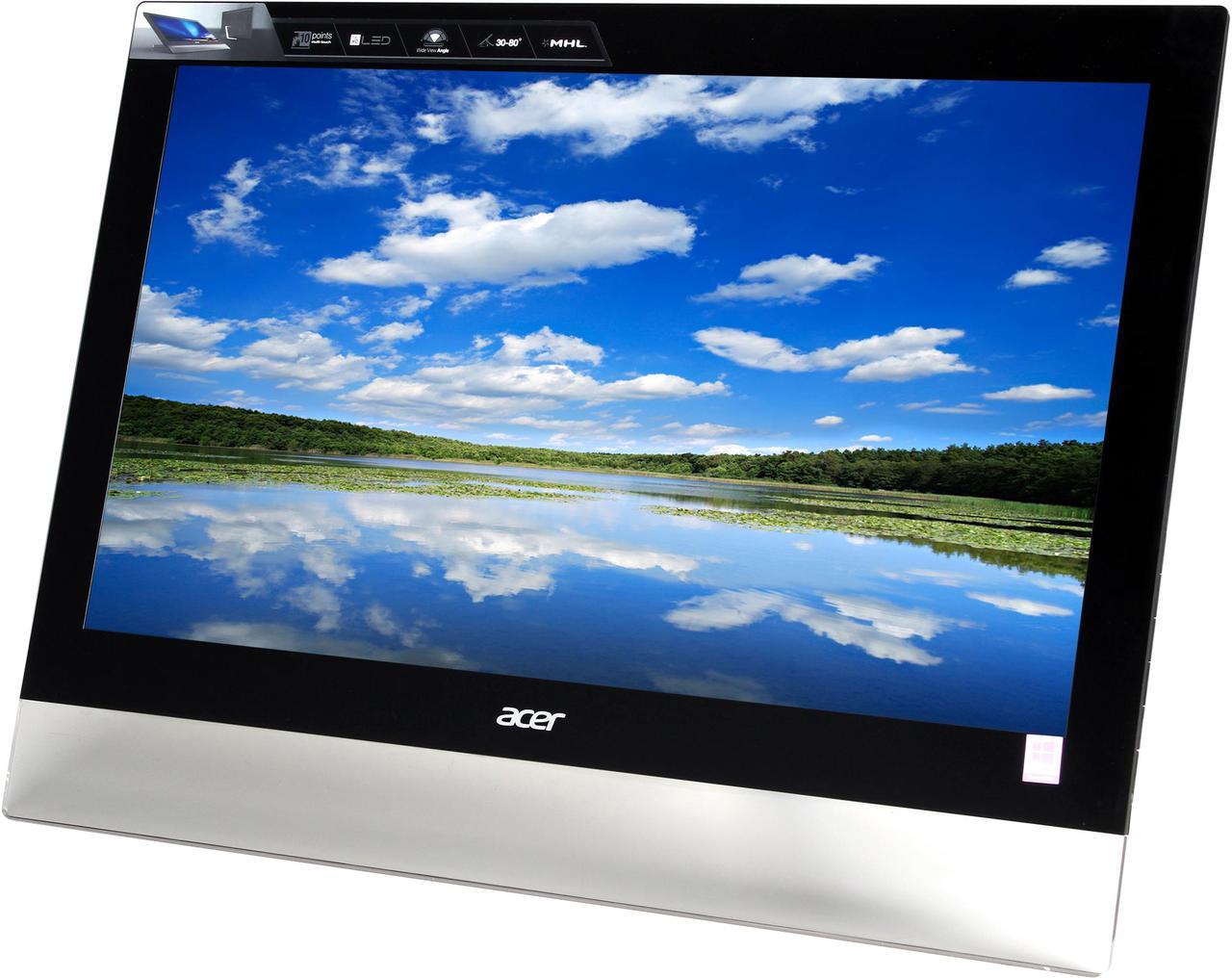 Alt view image 7 of 15 - Acer T232HL Abmjjz 23" Touchscreen Widescreen LED IPS Monitor with Built-in Speakers - Certified Refurbished Manufacturer Recertified