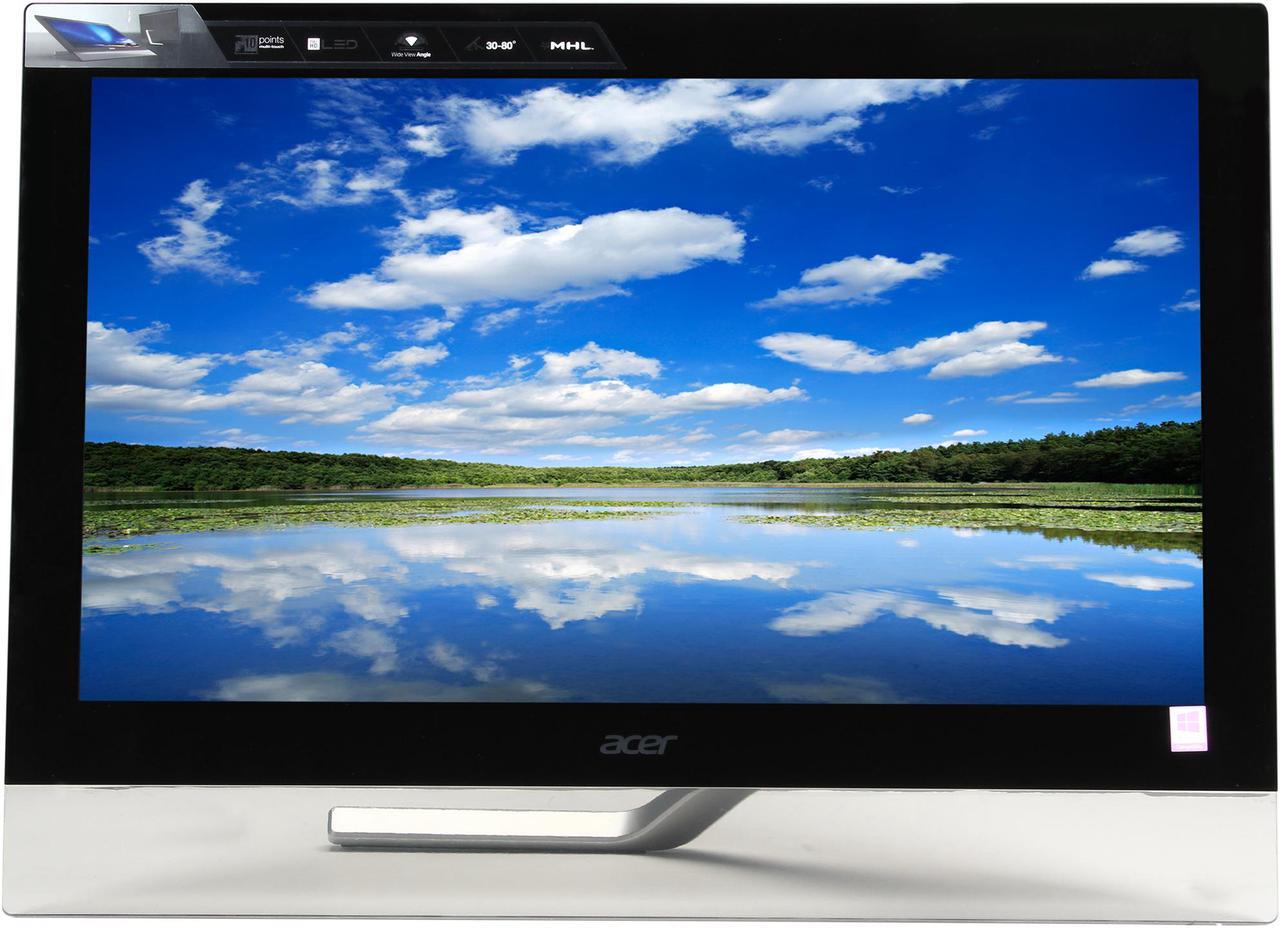 Alt view image 8 of 15 - Acer T232HL Abmjjz 23" Touchscreen Widescreen LED IPS Monitor with Built-in Speakers - Certified Refurbished Manufacturer Recertified