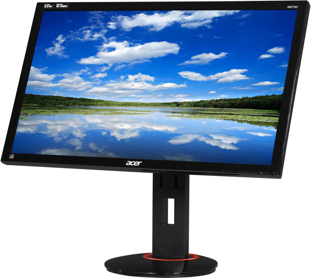 Main image of Acer XB270H Abprz Black 27" 1ms (GTG) 144HZ Widescreen LED Backlight LCD G-SYNC Monitor, 300 cd/m2, USB Hub, 1000:1