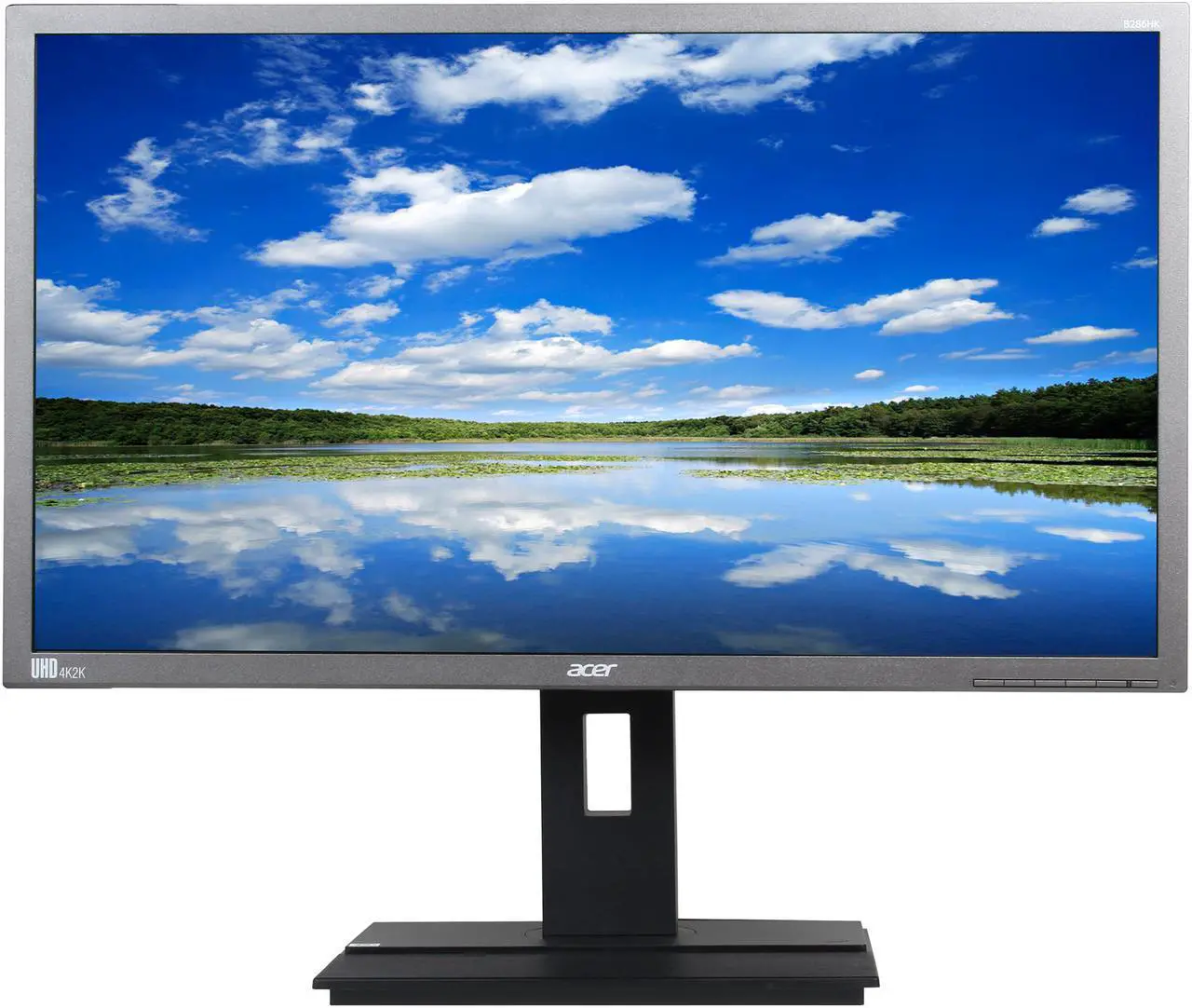 Alt view image 2 of 11 - Acer 28" 60 Hz TN UHD LED Backlight Monitor 2 ms DVI, HDMI, DisplayPort B286HK ymjdpprz UM.PB6AA.003