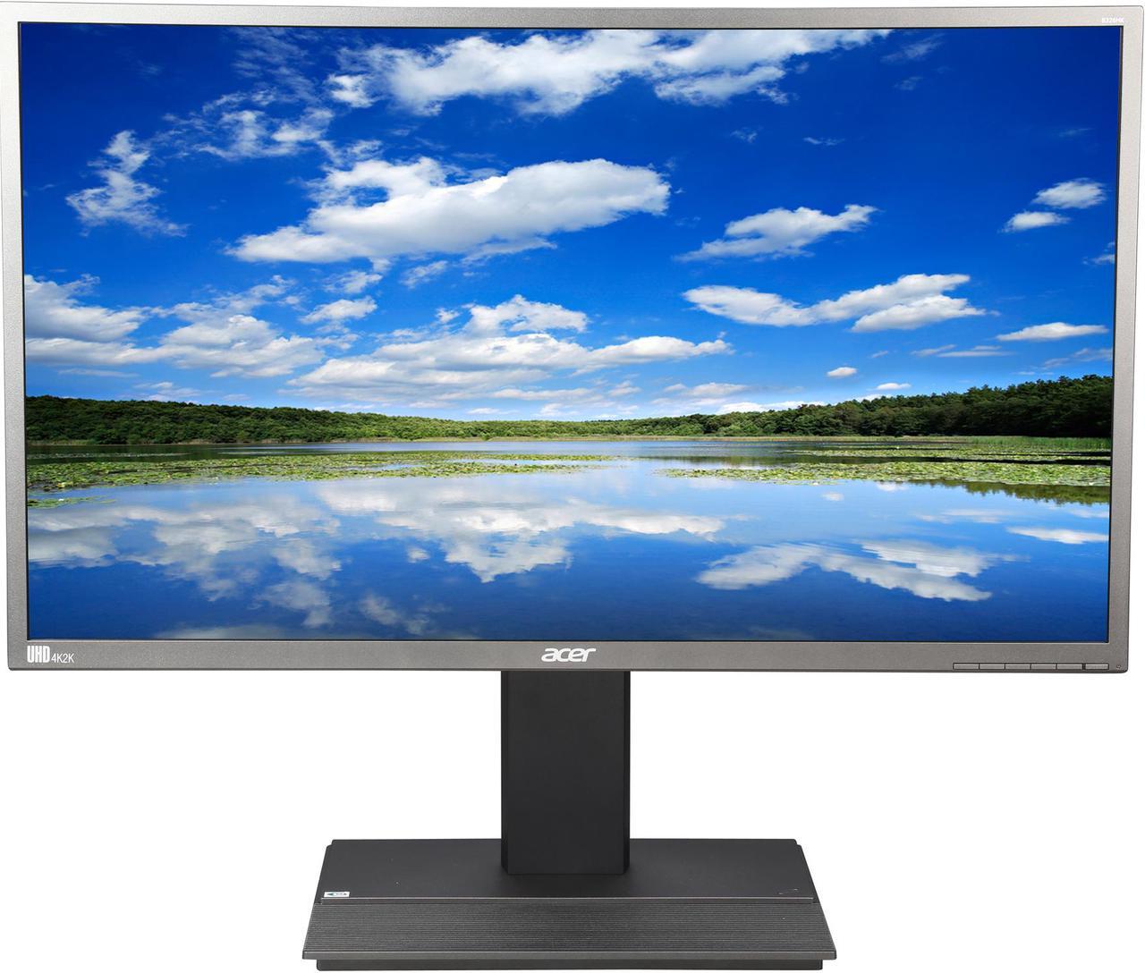 Alt view image 2 of 8 - Acer B6 B326HK YMJDPPHZ Black 32" 6ms 4k UHD Widescreen LED Backlight LCD Monitor IPS 350 cd/m2 ACM 100,000,000:1 (1000:1) Built-in Speakers