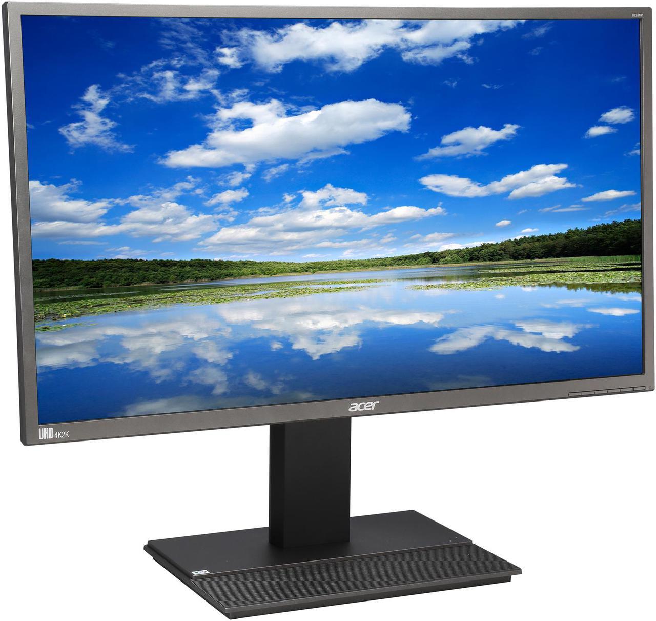 Alt view image 3 of 8 - Acer B6 B326HK YMJDPPHZ Black 32" 6ms 4k UHD Widescreen LED Backlight LCD Monitor IPS 350 cd/m2 ACM 100,000,000:1 (1000:1) Built-in Speakers