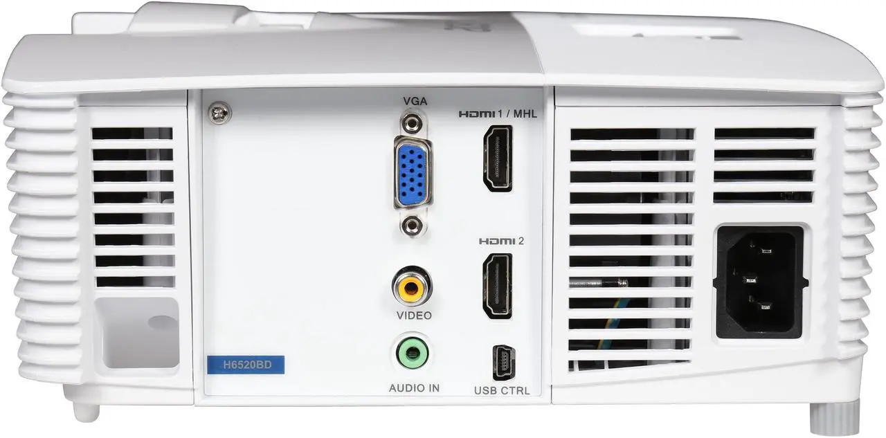 Alt view image 7 of 9 - Acer H6520BD 1920 x 1080 3,500 ANSI Lumens (Standard) 2,800 ANSI Lumens (ECO) DLP Projector 10,000:1