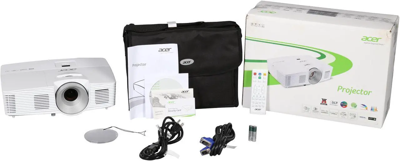 Alt view image 10 of 9 - Acer H6520BD 1920 x 1080 3,500 ANSI Lumens (Standard) 2,800 ANSI Lumens (ECO) DLP Projector 10,000:1
