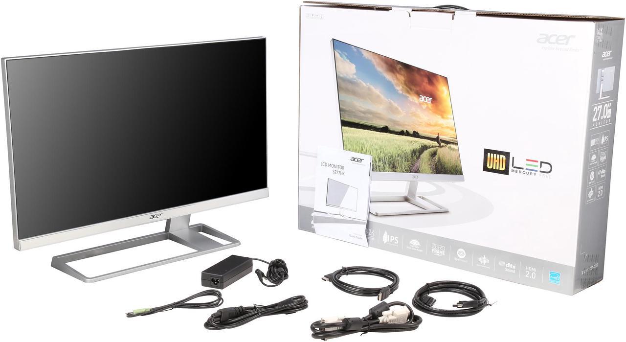 Alt view image 8 of 7 - Acer 27" 60 Hz IPS LCD Monitor IPS 4 ms DVI-D, HDMI, DisplayPort UM.HS7AA.001 S277HK wmidpp