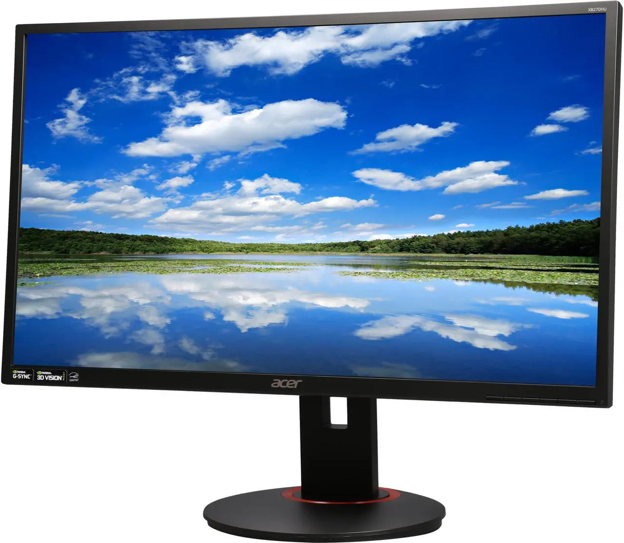 Main image of Acer XB270HU Abprz Black 27" 144Hz WQHD Widescreen LED Backlight LCD G-SYNC Gaming Monitor 350 cd/m2 1,000:1, Flicker Free Design, Ergo Stand Pivots with USB 3.0