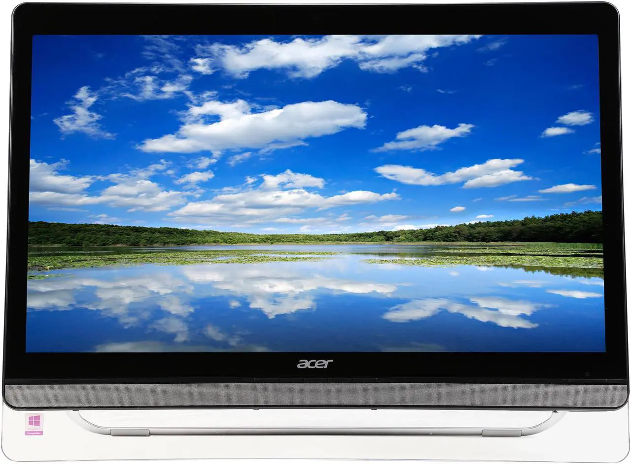 Alt view image 2 of 8 - Acer UT0 UT220HQL 21.5" Touchscreen Full HD Black Monitor VA Panel 8ms Built-in Speakers