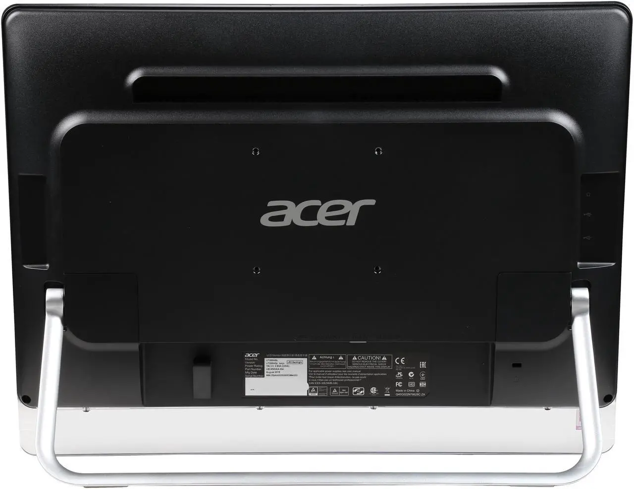 Alt view image 5 of 8 - Acer UT0 UT220HQL 21.5" Touchscreen Full HD Black Monitor VA Panel 8ms Built-in Speakers