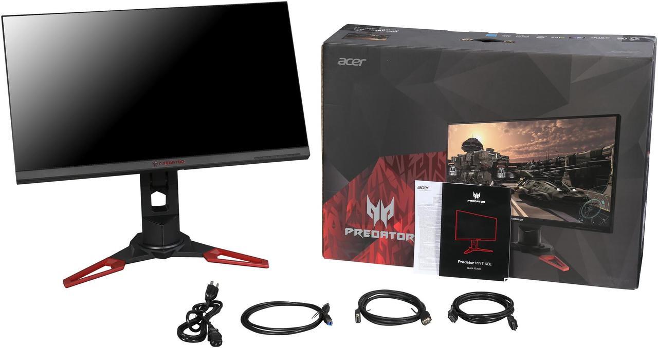 Alt view image 12 of 11 - Acer Predator XB1 XB271HK bmiprz 27" 4K UHD IPS NVIDIA G-Sync Black/Red Gaming Monitor, 3840 x 2160 (4K), 100% sRGB Color Accuracy, Tilt / Swivel / Pivot / Height Adjustable, Build in Speakers