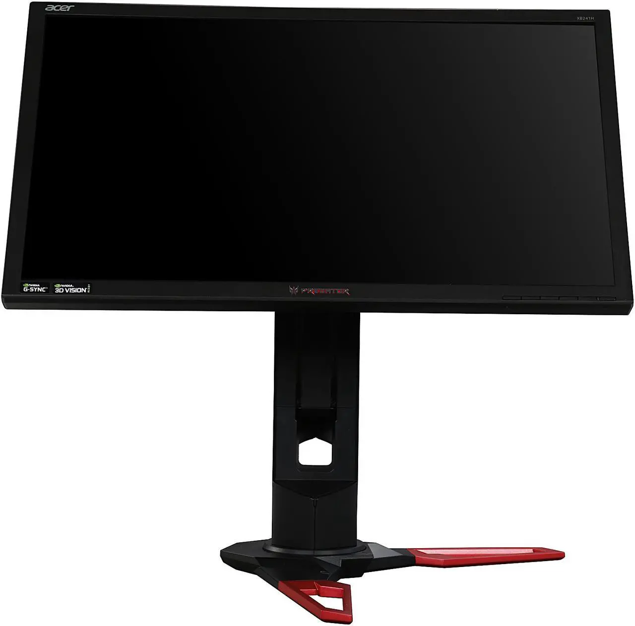Alt view image 8 of 10 - Acer Predator XB1 XB241H bmipr 24" Full HD 1920 x 1080 1ms 144Hz 180Hz OverClocked HDMI DisplayPort NVIDIA G-SYNC Technology Built-in Speakers Flicker-Less Technology Backlit LED Height Adjustable Gaming Monitor