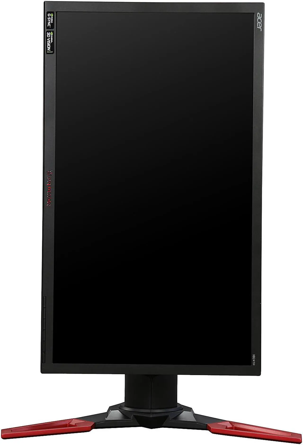Alt view image 9 of 10 - Acer Predator XB1 XB241H bmipr 24" Full HD 1920 x 1080 1ms 144Hz 180Hz OverClocked HDMI DisplayPort NVIDIA G-SYNC Technology Built-in Speakers Flicker-Less Technology Backlit LED Height Adjustable Gaming Monitor