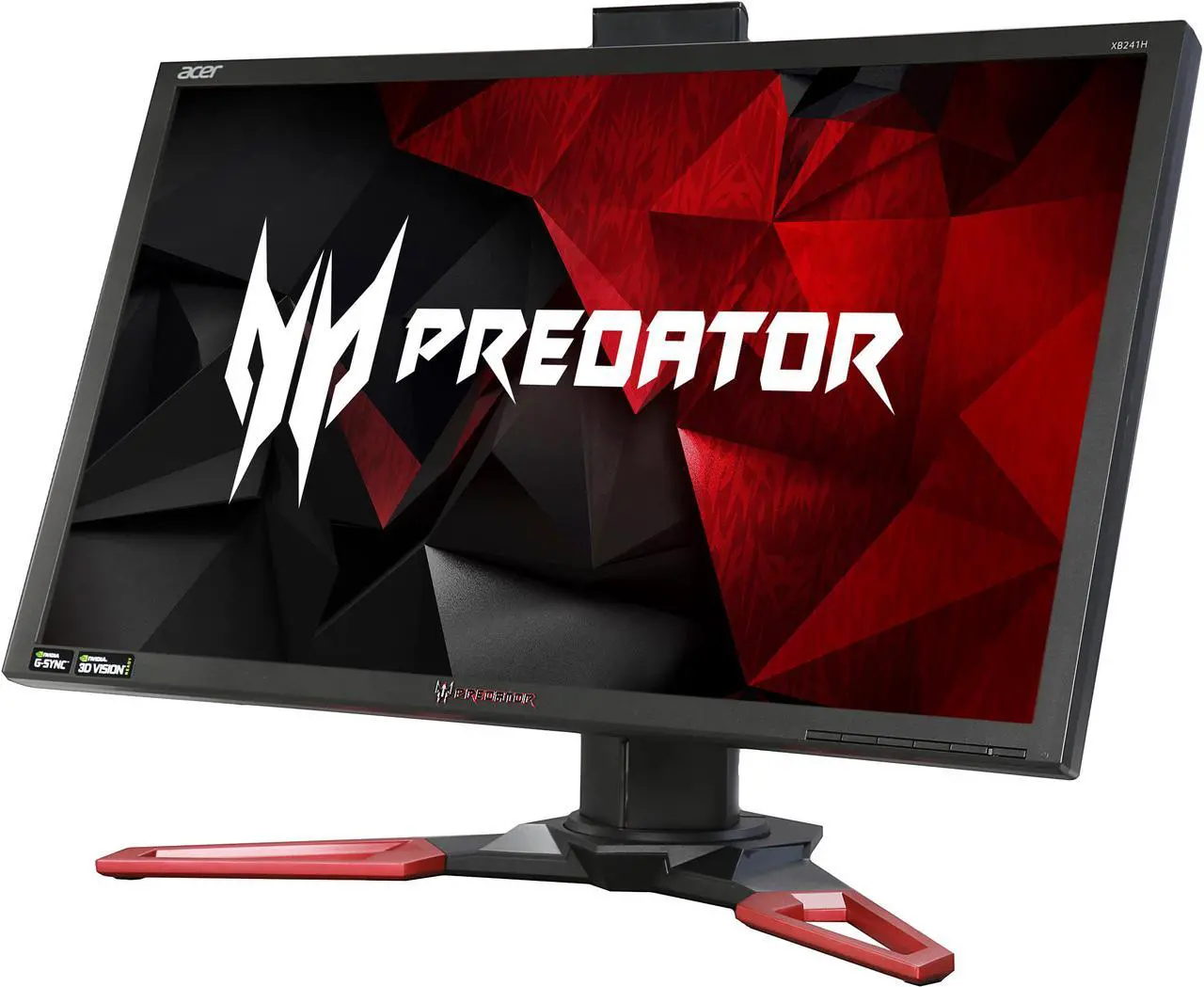 Main image of Acer Predator XB1 XB241H bmipr 24" Full HD 1920 x 1080 1ms 144Hz 180Hz OverClocked HDMI DisplayPort NVIDIA G-SYNC Technology Built-in Speakers Flicker-Less Technology Backlit LED Height Adjustable Gaming Monitor