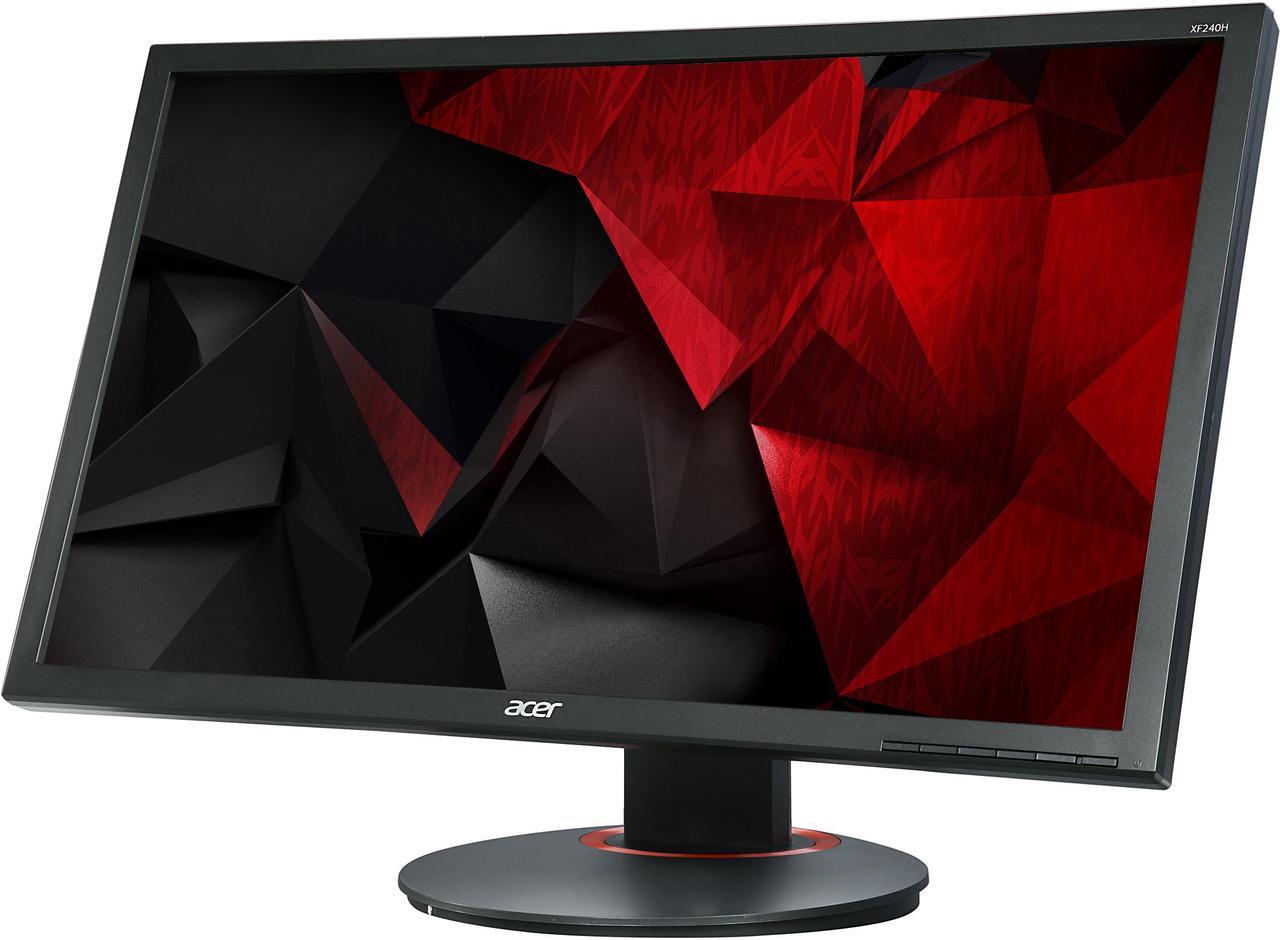 Main image of Acer XF240H 24" TN Free-Sync (AMD Adaptive Sync) Gaming Monitor, 1920 x 1080 Full HD, 144 Hz Refresh Rate, 1ms Response Time, Tilt/Swivel/Height Adjustable, Built-in Speakers