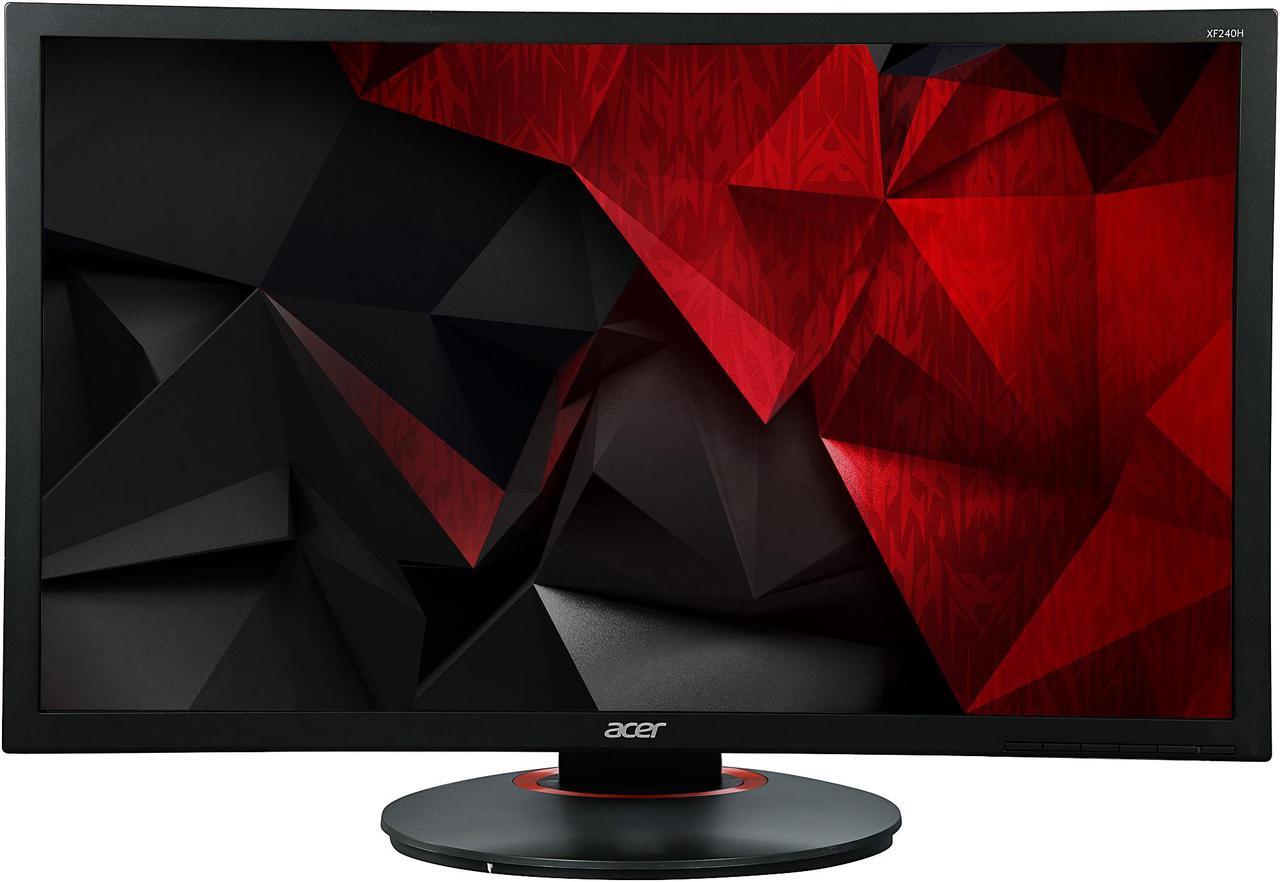Alt view image 3 of 9 - Acer XF240H 24" TN Free-Sync (AMD Adaptive Sync) Gaming Monitor, 1920 x 1080 Full HD, 144 Hz Refresh Rate, 1ms Response Time, Tilt/Swivel/Height Adjustable, Built-in Speakers