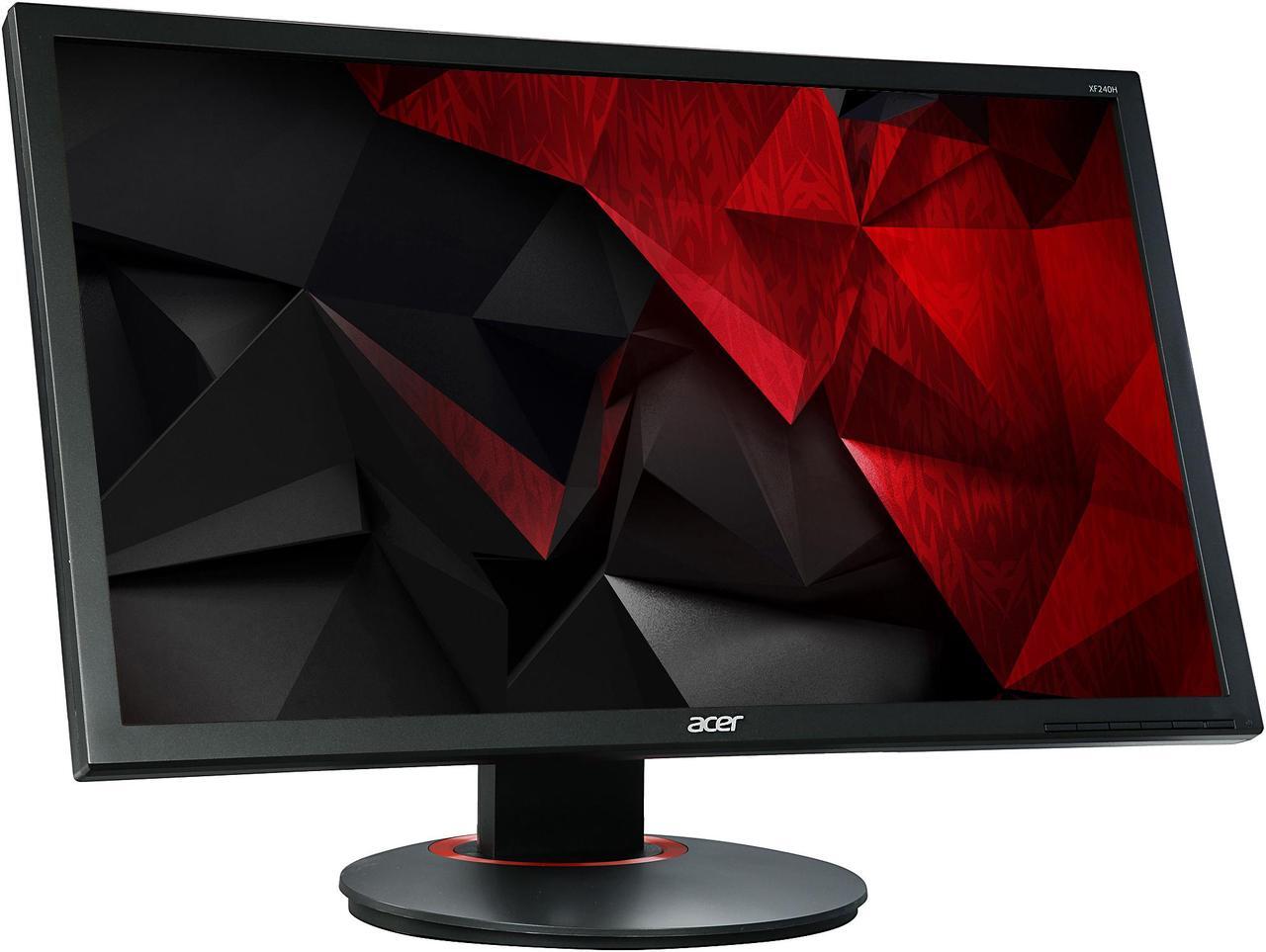 Alt view image 4 of 9 - Acer XF240H 24" TN Free-Sync (AMD Adaptive Sync) Gaming Monitor, 1920 x 1080 Full HD, 144 Hz Refresh Rate, 1ms Response Time, Tilt/Swivel/Height Adjustable, Built-in Speakers