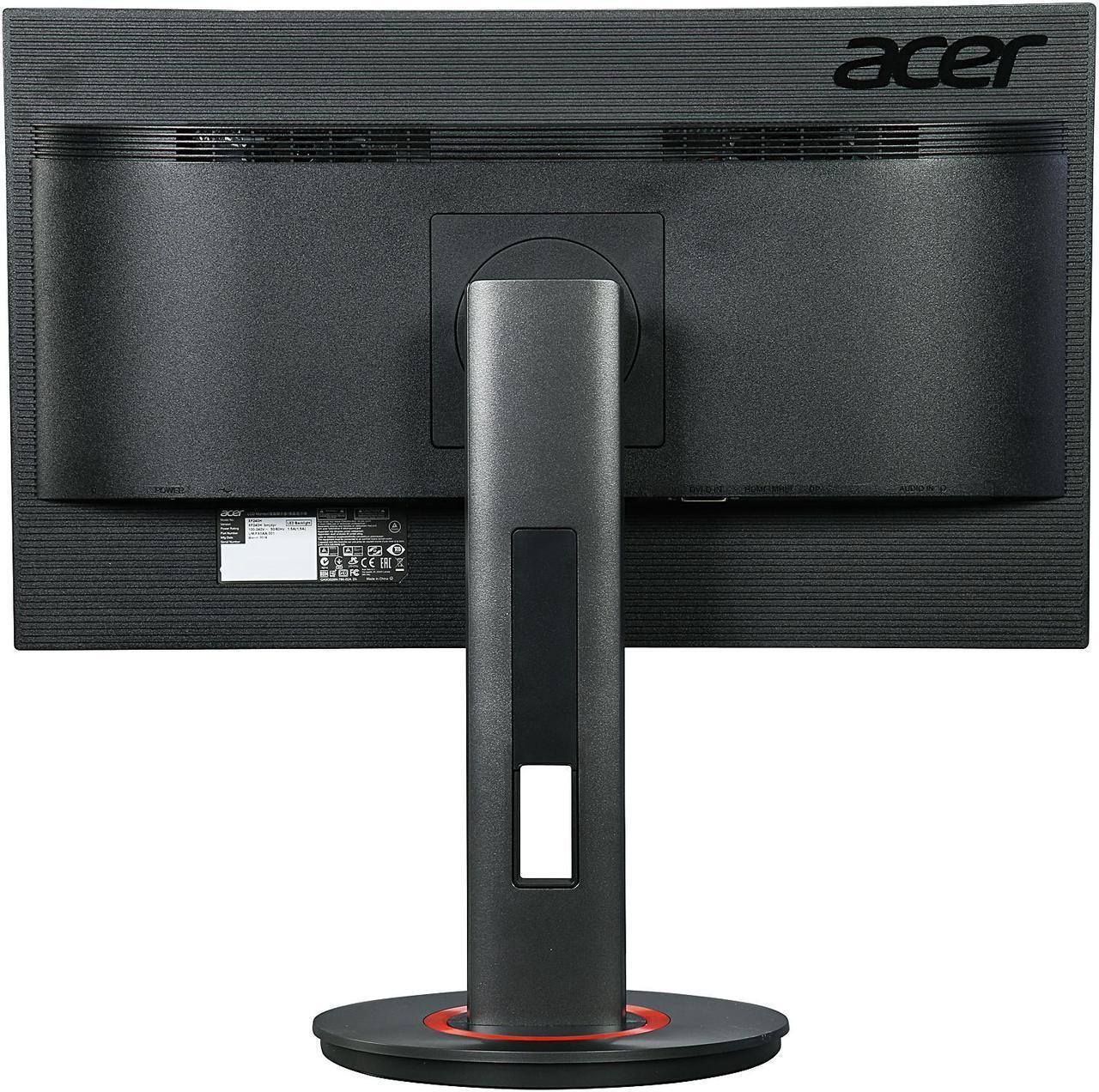 Alt view image 6 of 9 - Acer XF240H 24" TN Free-Sync (AMD Adaptive Sync) Gaming Monitor, 1920 x 1080 Full HD, 144 Hz Refresh Rate, 1ms Response Time, Tilt/Swivel/Height Adjustable, Built-in Speakers