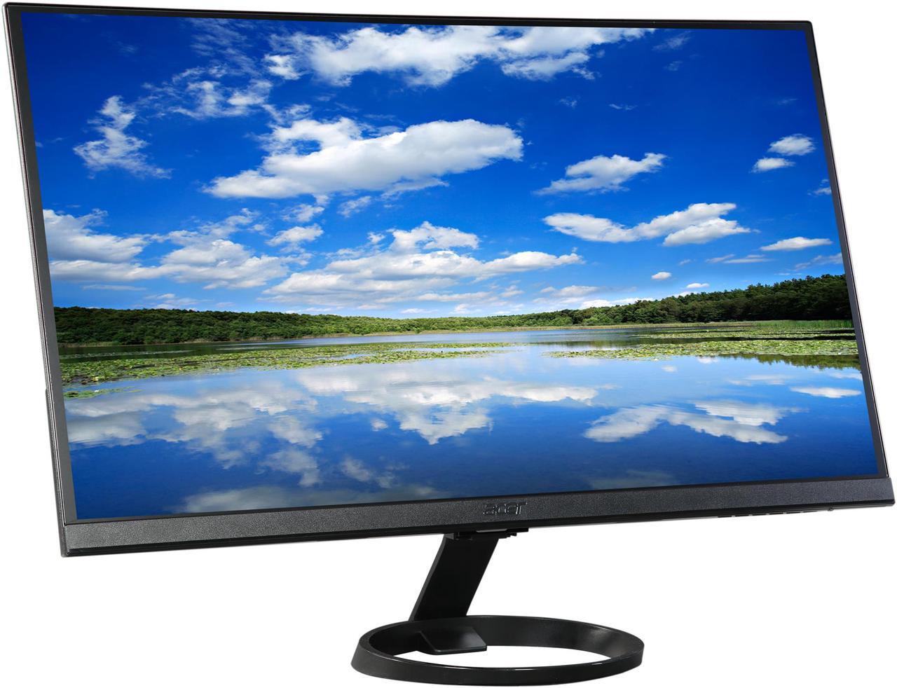 Alt view image 4 of 6 - Acer R1 Series R271 bid 27" Full HD 1920x1080 60Hz 4ms DVI HDMI VGA Flicker-Less Zero Frame Design Backlit LED IPS LCD Monitor