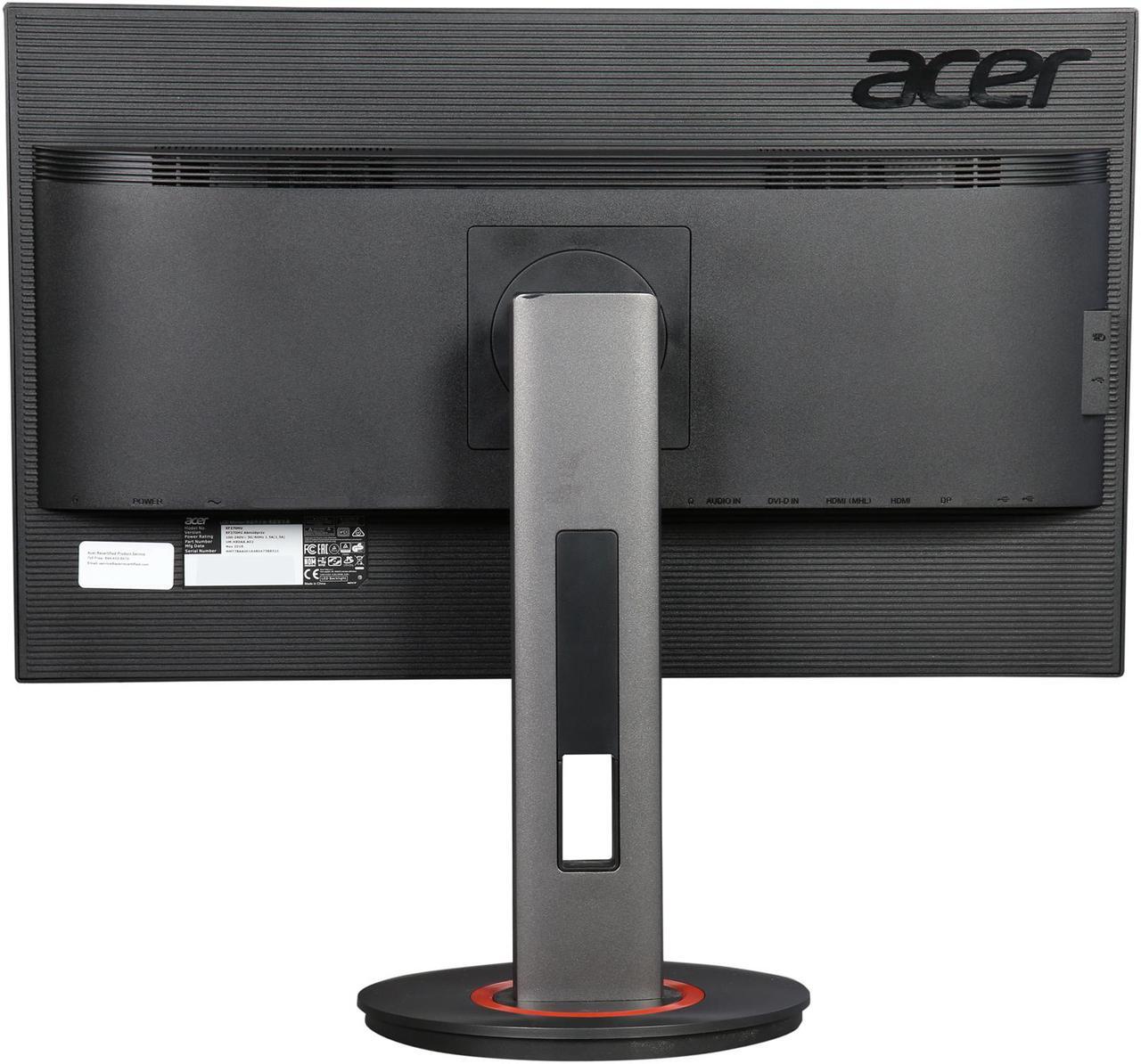 Alt view image 6 of 10 - Acer XF Series XF270HU 27" WQHD 2560x1440 2K Resolution 1ms 144Hz HDMI DisplayPort AMD FreeSync Built-in Speakers Flicker-Less Technology Backlit LED LCD Gaming Monitor