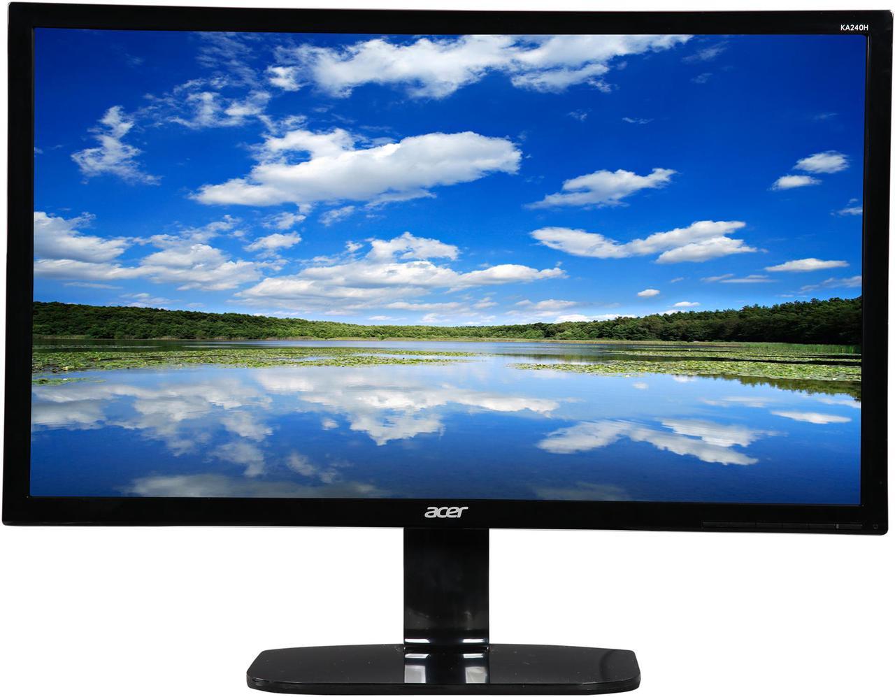 Alt view image 3 of 7 - Acer KA240H bid 24-inch Full HD (1920 x 1080) Widescreen LED Backlight Monitors (VGA, DVI Ports) - Certified Refurbished