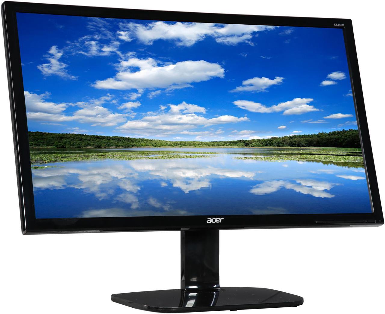 Alt view image 4 of 7 - Acer KA240H bid 24-inch Full HD (1920 x 1080) Widescreen LED Backlight Monitors (VGA, DVI Ports) - Certified Refurbished