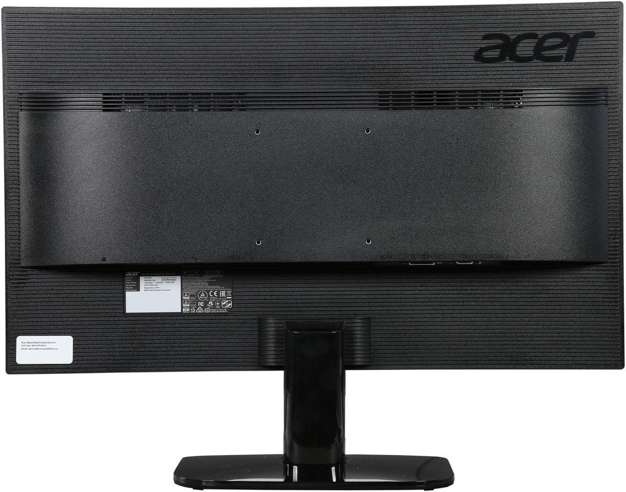 Alt view image 6 of 7 - Acer KA240H bid 24-inch Full HD (1920 x 1080) Widescreen LED Backlight Monitors (VGA, DVI Ports) - Certified Refurbished