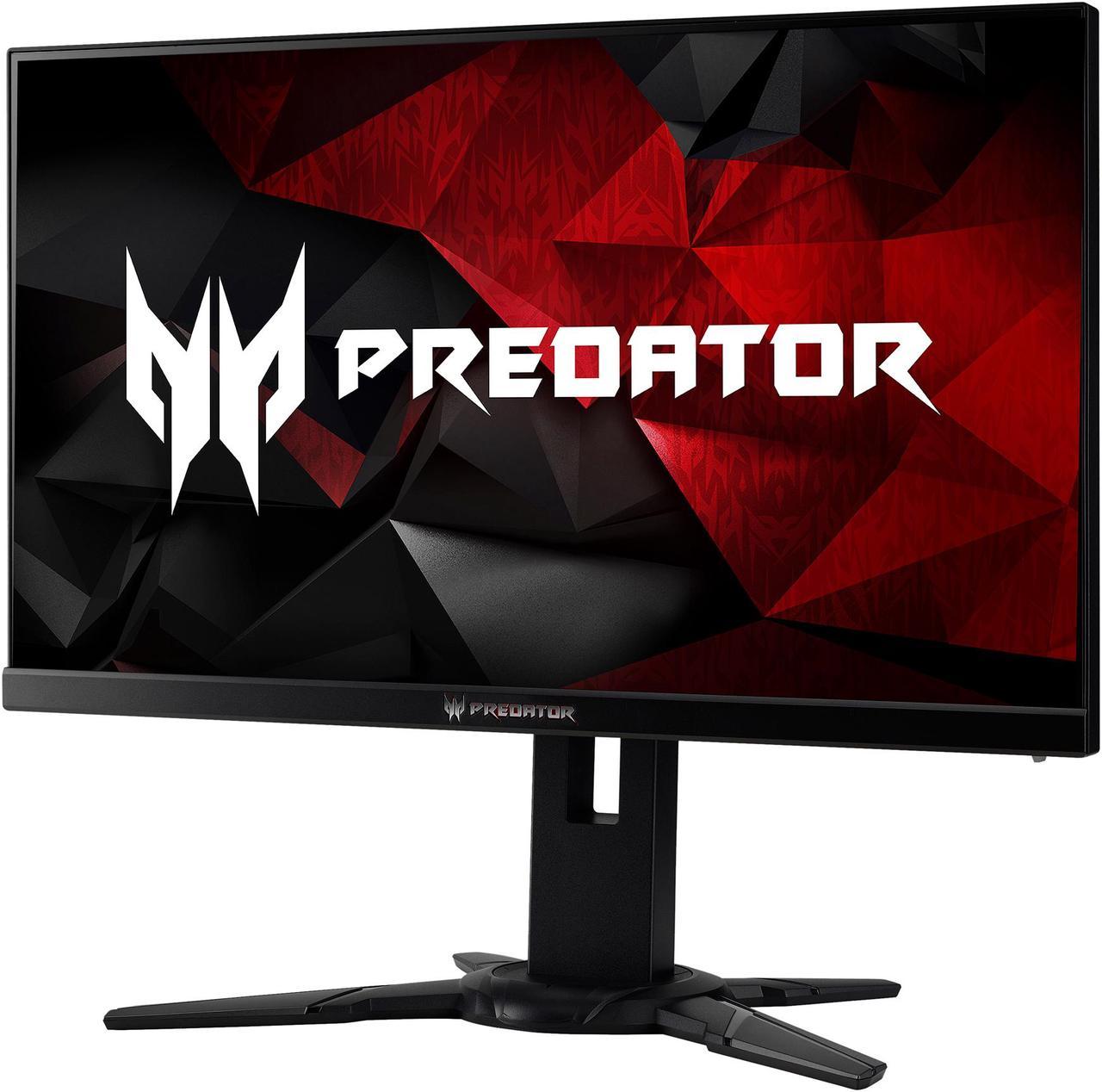 Acer Predator XB2 XB252Q BMIPRZ 24.5" 1920 x 1080 1ms (GTG) 240 Hz NVIDIA G-Sync Frameless Gaming Monitor, VESA Mountable, HDMI, DisplayPort, Built-in Speaker