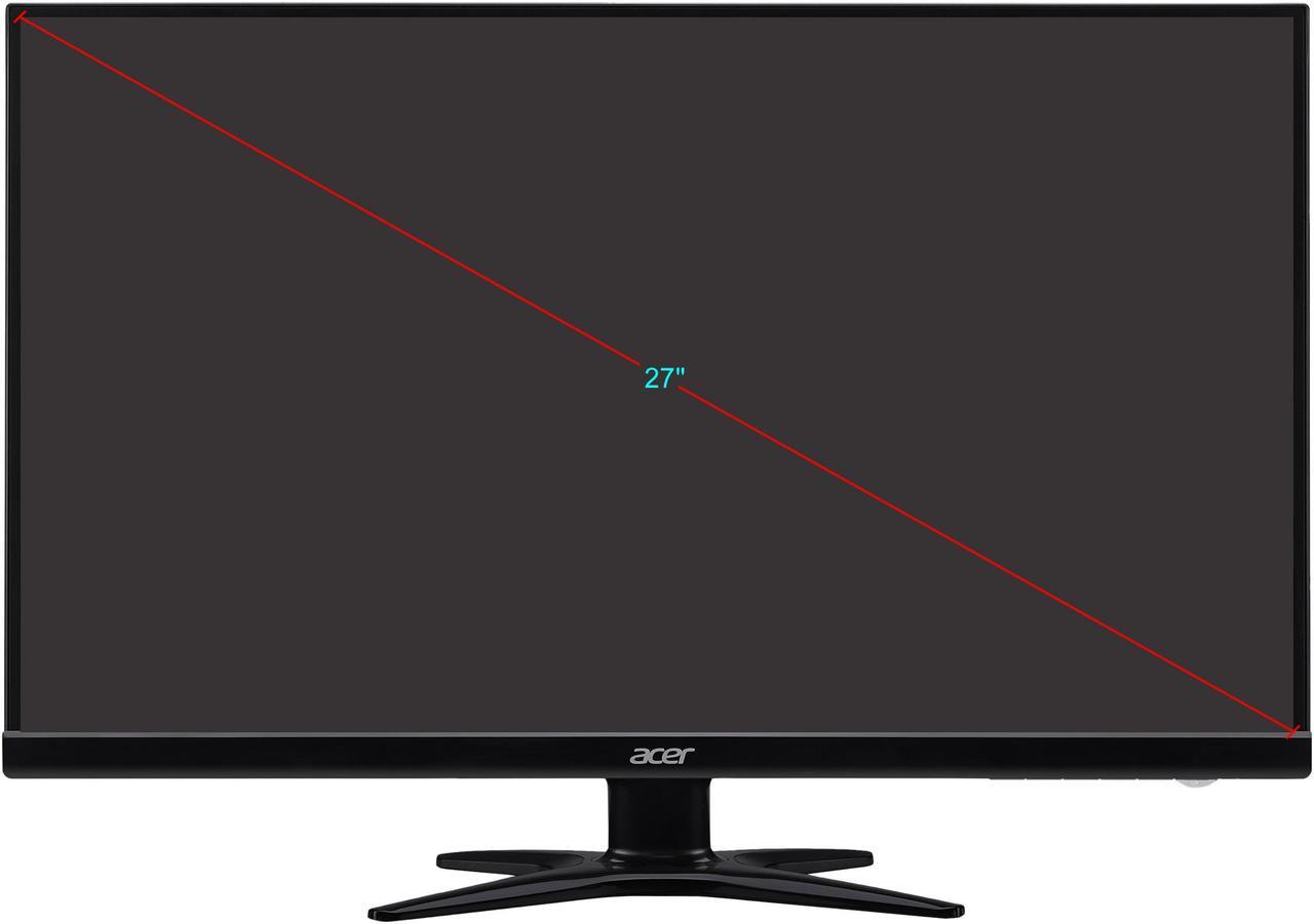 Alt view image 5 of 5 - Acer G6 Series G276HL Kbix Black 27" VA 60Hz, 1920 x 1080 FHD Widescreen LED/LCD Monitor, Slim Profile Design, Acer EcoDisplay Technologies