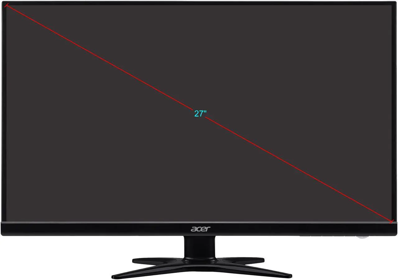 Alt view image 6 of 6 - Acer G6 Series G276HL Kbmidx 27" Full HD 1920 x 1080 60Hz DVI HDMI VGA Built-in Speakers Flicker-Free Acer ComfyView LED Backlit LCD Monitor