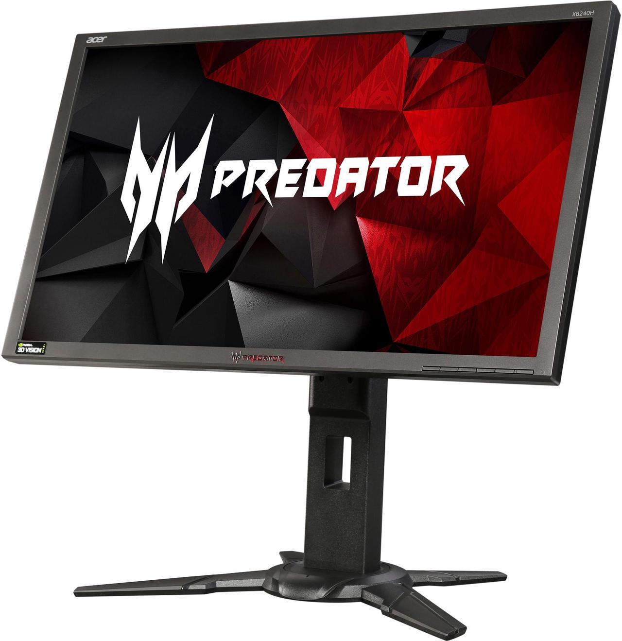 Main image of Acer Predator XB240H Black 24" 1ms HDMI LED Backlight LCD/LED Monitor 350 cd/m2 Contrast Ratio (Native): 1,000:1 Contrast Ratio Max (ACM): 100,000,000:1