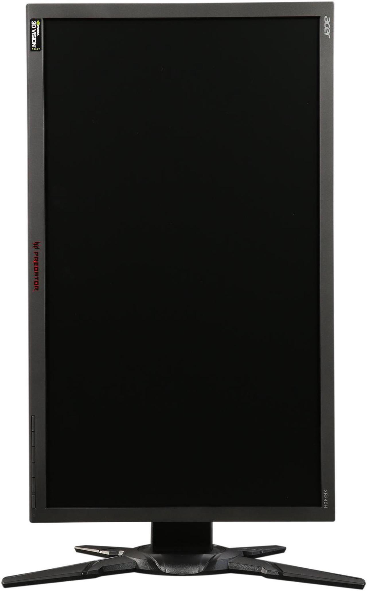 Alt view image 9 of 10 - Acer Predator XB240H Black 24" 1ms HDMI LED Backlight LCD/LED Monitor 350 cd/m2 Contrast Ratio (Native): 1,000:1 Contrast Ratio Max (ACM): 100,000,000:1