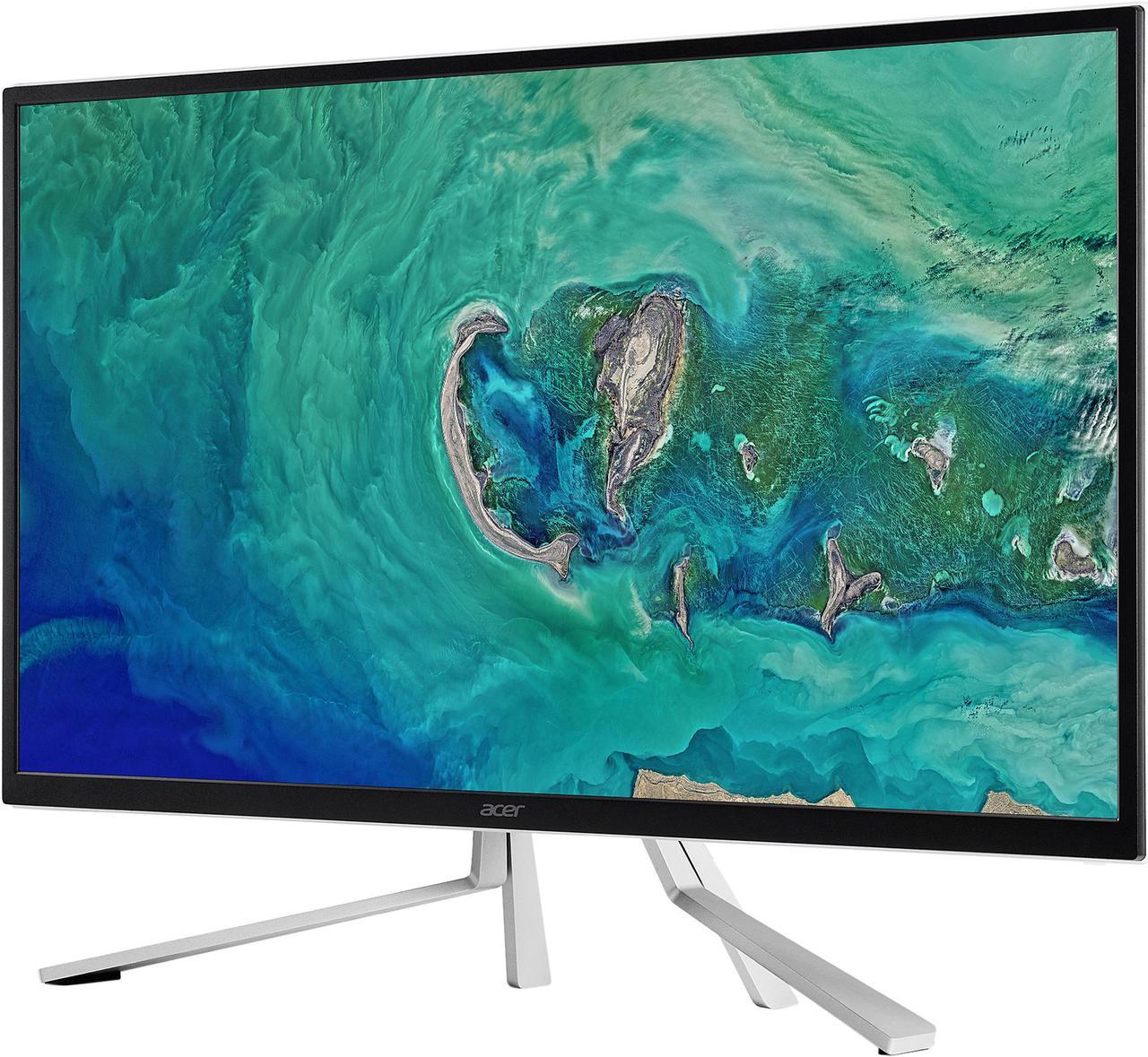 Acer ET322QK wmiipx 32" (Actual size 31.5") Ultra HD 3840 x 2160 4K 60Hz 2 x HDMI DisplayPort AMD FreeSync Built-in Speakers Backlit LED LCD Monitor