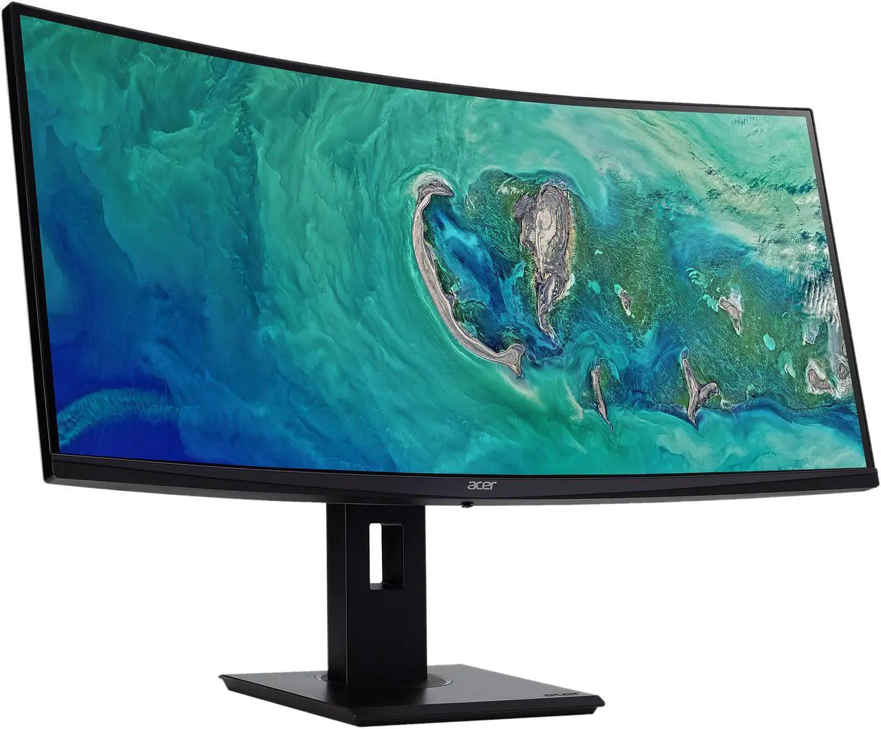 Alt view image 3 of 7 - Acer ED347CKR bmidphzx 34" UW-QHD 3440 x 1440 100Hz HDMI, DisplayPort, DVI AMD FreeSync Built-in Speakers USB Hub UltraWide LED Backlit Curved Gaming Monitor