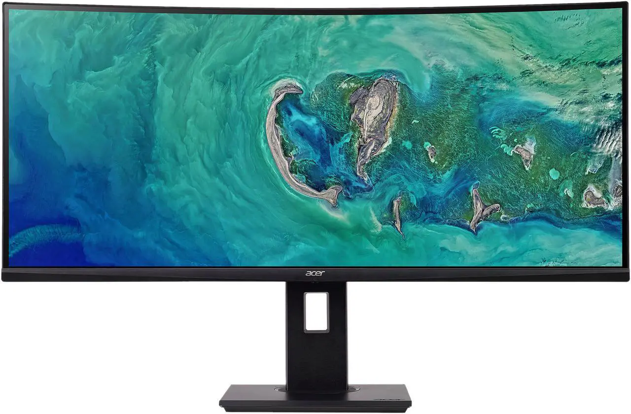 Alt view image 2 of 7 - Acer ED347CKR bmidphzx 34" UW-QHD 3440 x 1440 100Hz HDMI, DisplayPort, DVI AMD FreeSync Built-in Speakers USB Hub UltraWide LED Backlit Curved Gaming Monitor