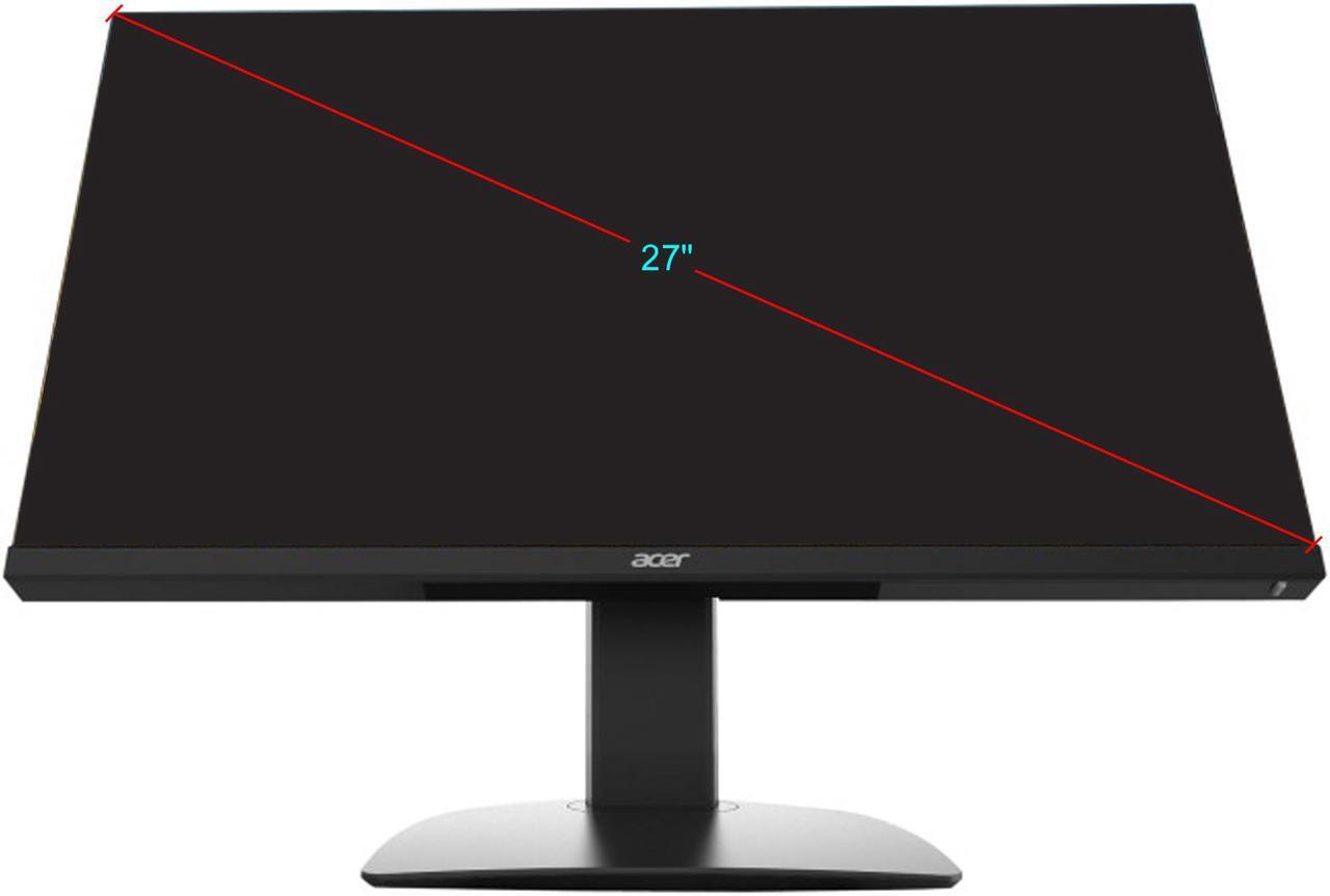 Alt view image 2 of 2 - Acer 27" IPS 4K UHD Height Adjustable Monitor 4 ms GTG HDMI, DisplayPort, USB BM0 BM270 bmiipphuzx