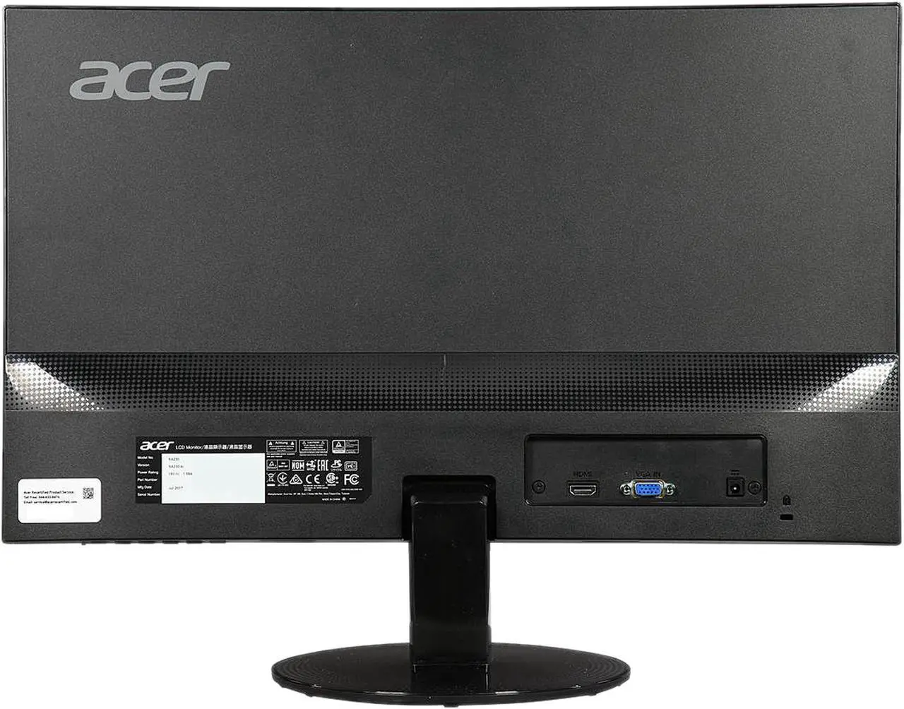 Alt view image 5 of 6 - Acer SA230 23" Full HD 1920x1080 60Hz 4ms HDMI VGA IPS Backlit LED Monitor