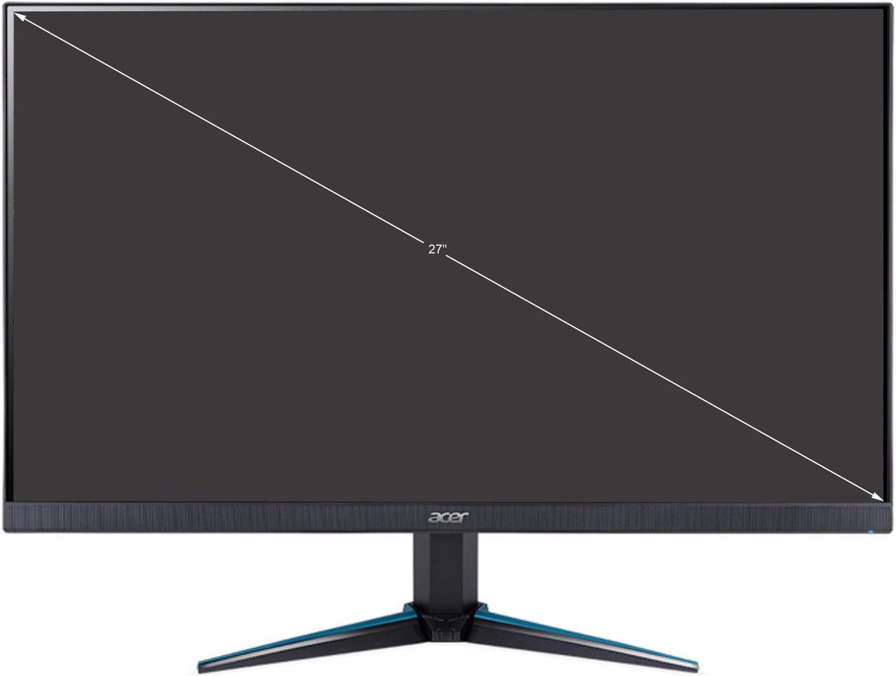 Alt view image 2 of 10 - Acer VG270U bmiipx 27" Quad HD 2560 x 1440 2K 1ms (VRB) 75Hz 2xHDMI DisplayPort AMD FreeSync Built-in Speakers Backlit LED IPS Gaming Monitor